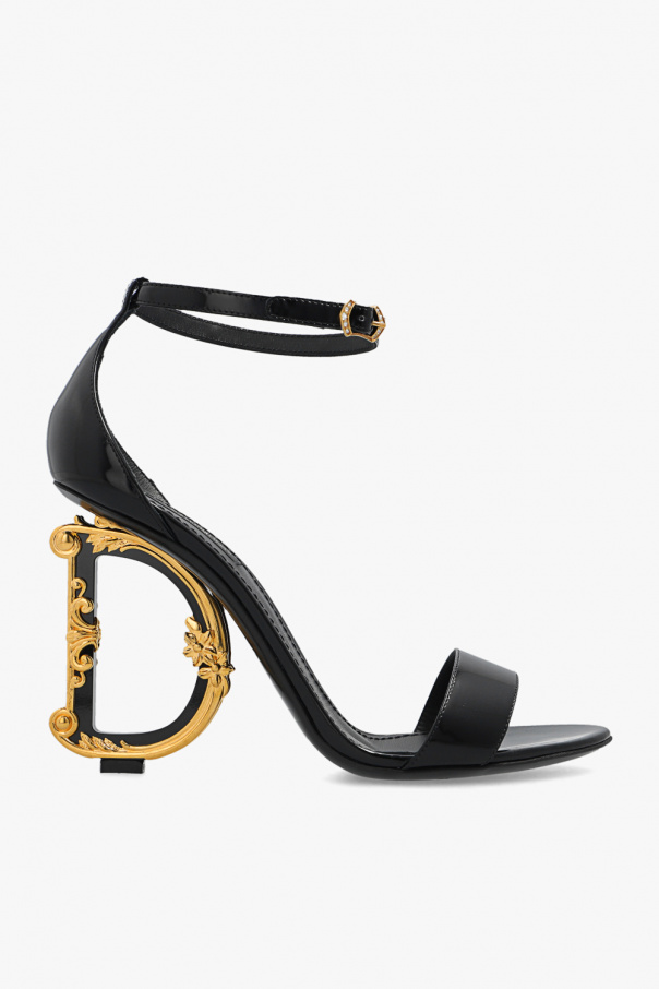 Dolce & Gabbana silk track shorts ‘Kiera’ mules