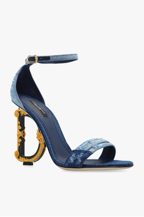 Dolce & Gabbana Devotion two-tone layered necklace Heeled sandals