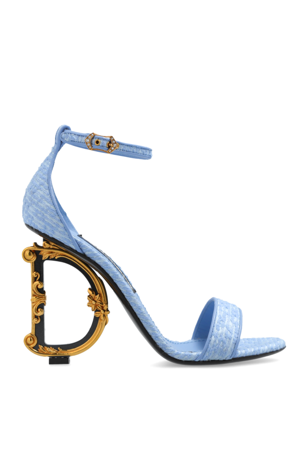 Dolce & Gabbana Sandals with decorative logo-shaped heel