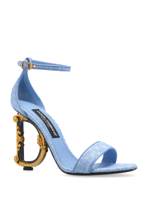 Dolce & Gabbana Sandals with decorative logo-shaped heel