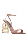 Dolce & Gabbana floral-print evening dress ‘Keira‘ sandals with decorative heel