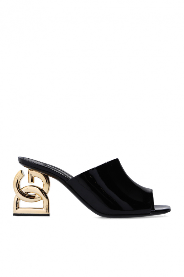 Dolce & Gabbana Lucia shoulder bag in black and white leather ‘Keira’ heeled mules