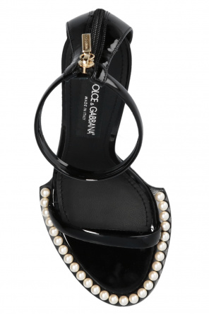 Dolce & Gabbana Eyewear round-frame clear lens glasses Heeled sandals