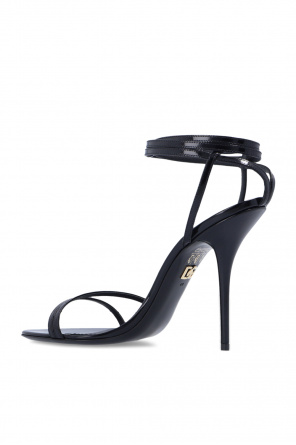 Dolce & Gabbana Eyewear geometric logo-plaque sunglasses ‘Keira’ heeled sandals
