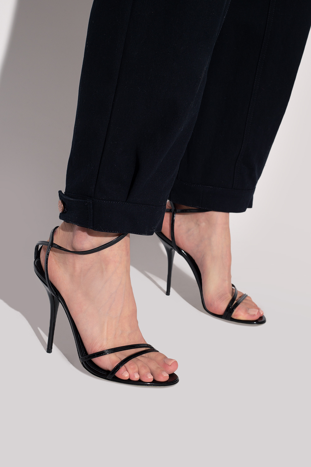Штаны dolce & gabbana размер 26 красные ‘Keira’ heeled sandals