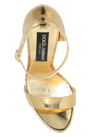 Dolce & Gabbana appliqu lapel jacket Platform sandals