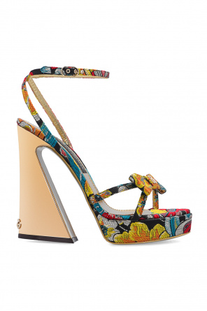 Heeled jacquard sandals od Dolce & Gabbana