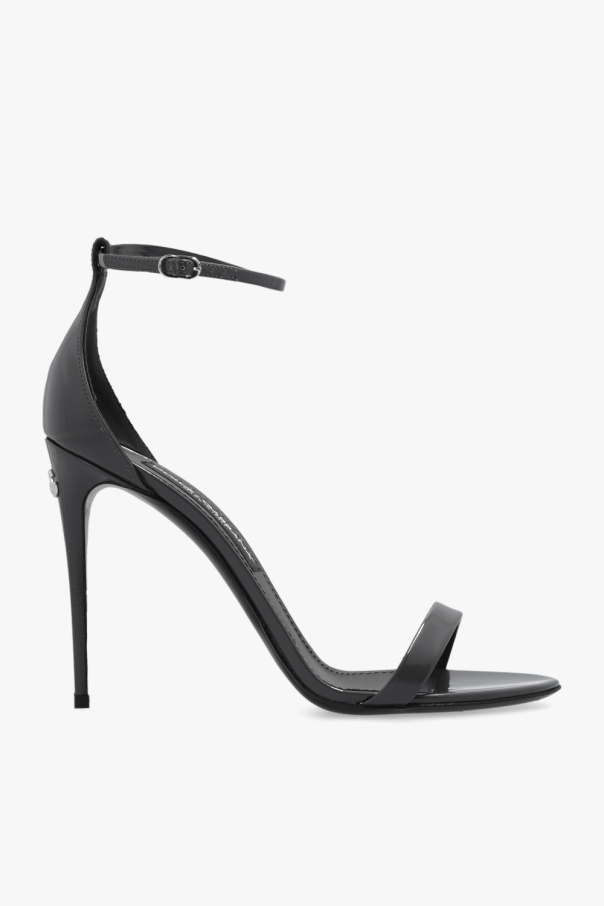 Dolce Womens & Gabbana ‘Keira’ glossy heeled sandals