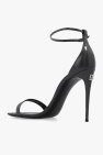 Dolce & Gabbana GREY ‘Keira’ glossy heeled sandals