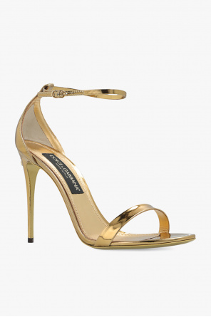 Dolce & Gabbana felted DG-logo tote bag ‘Keira’ heeled sandals