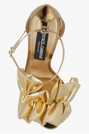 Dolce & Gabbana graffiti print T-shirt Heeled sandals