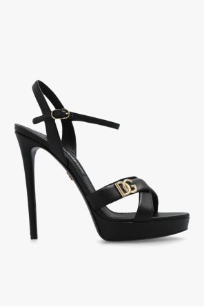 ‘keira’ heeled sandals od Dolce full & Gabbana Open Back Black Dress