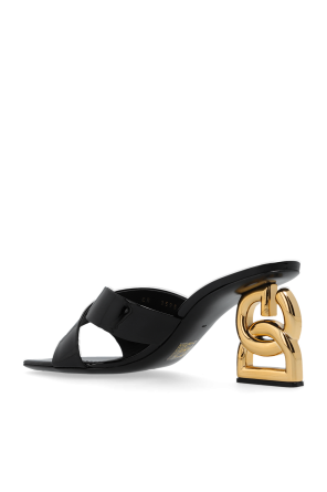 Dolce & Gabbana Logo-shaped heel slides