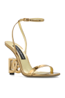 Dolce & Gabbana GOLD Leather heeled sandals