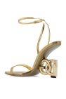 Dolce & Gabbana GOLD Leather heeled sandals