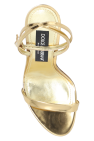Dolce & Gabbana GOLD Leather heeled sandals