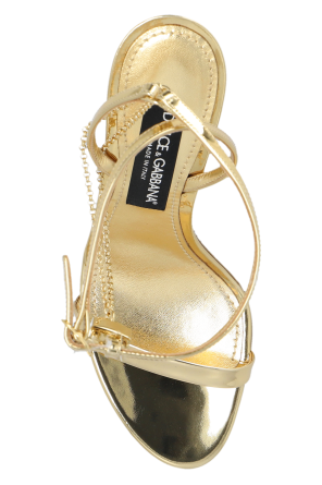 leopard printed coat dolce gabbana coat ‘Keira’ heeled sandals