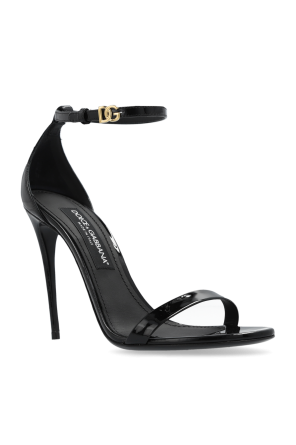 Dolce & Gabbana Lakierowane sandały na obcasie ‘Keira’