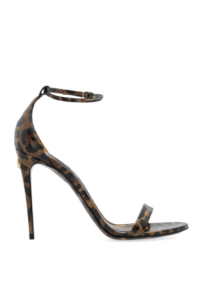 Dolce & Gabbana Kids embroidered-logo touch-strap sandals