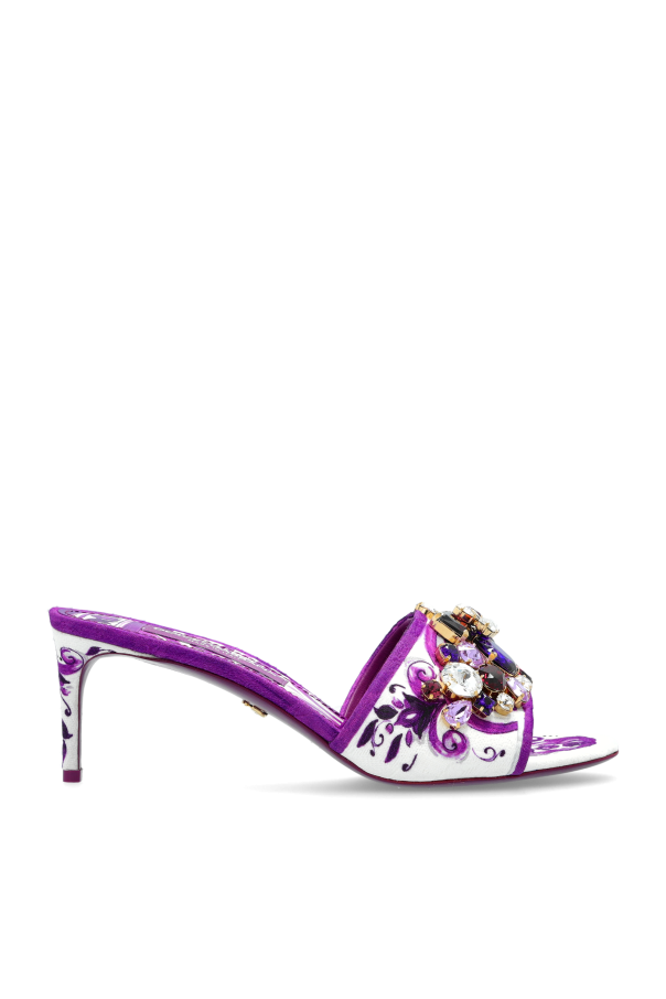 Heeled mules with 'Majolica' print, zdjęcie 1 Heeled mules with 'Majolica' print od Dolce & Gabbana