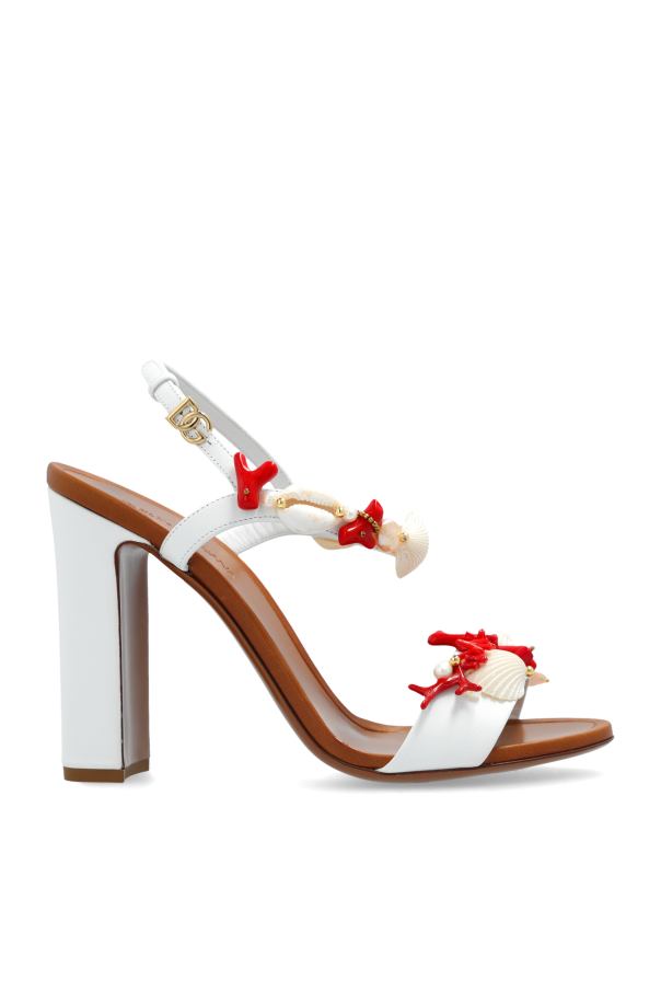 Dolce & Gabbana Heeled sandals with appliqués