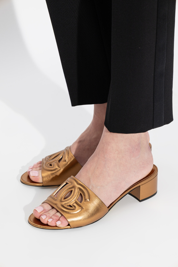 Dolce & Gabbana Heeled slides with logo