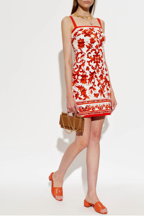 Dolce & Gabbana Lederpantoletten mit Absatz