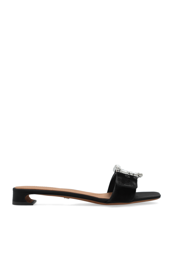 Velvet heeled mules od Dolce & Gabbana