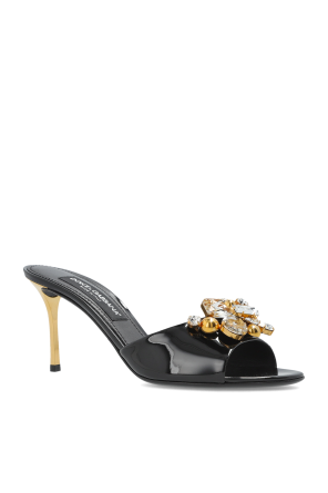 Dolce & Gabbana Heeled mules with an appliqué