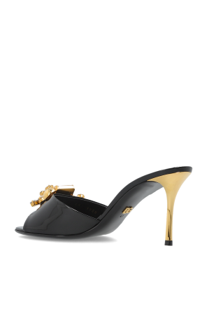 Dolce & Gabbana Heeled mules with an appliqué