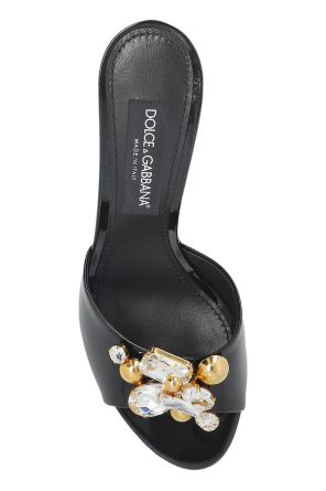 Dolce & Gabbana Heeled mules with an appliqué
