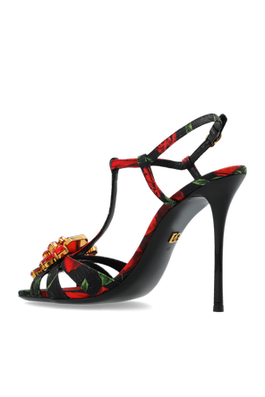 Dolce & Gabbana Heeled sandals with a floral motif