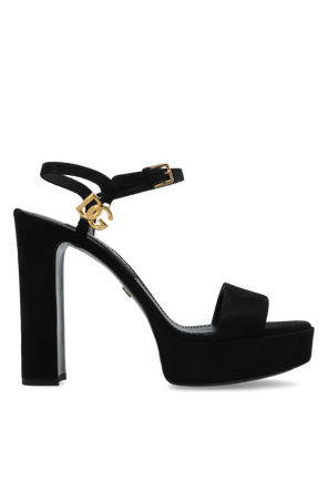 Wildleder-Sandalen mit Plateau