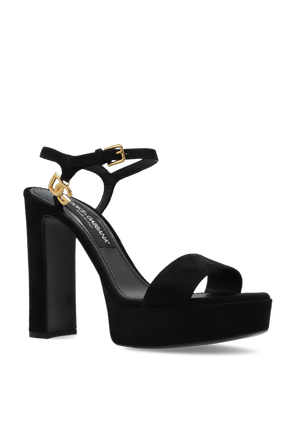 Dolce & Gabbana Sandalias de ante con plataforma