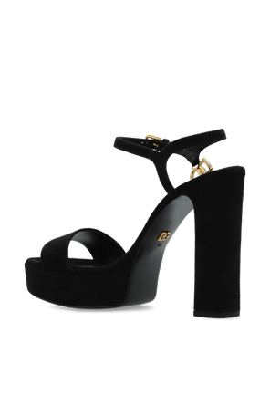 Dolce & Gabbana Sandalias de ante con plataforma