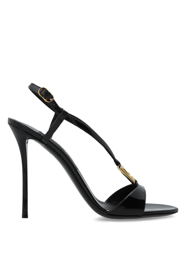 Leather heeled sandals od Dolce & Gabbana