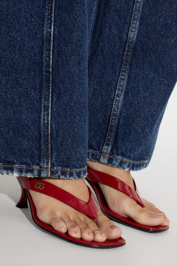 Dolce & Gabbana Leather heeled mules