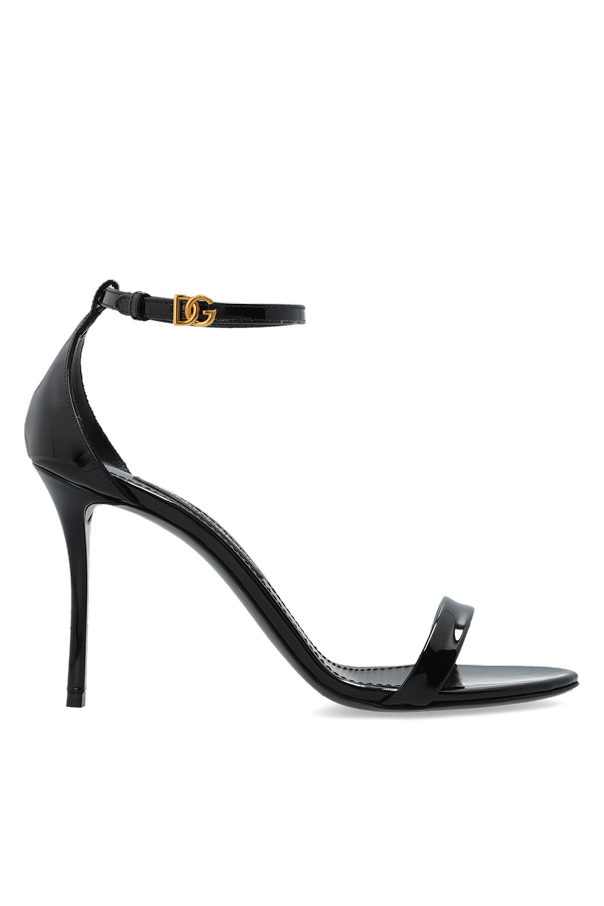 Leather heeled sandals od Dolce & Gabbana