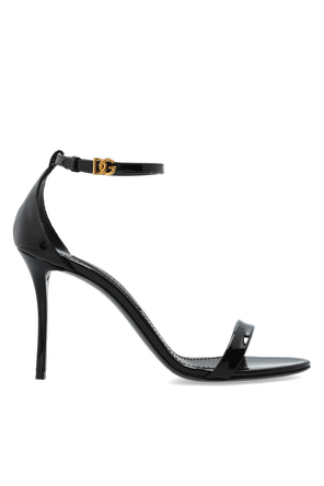 Leather heeled sandals