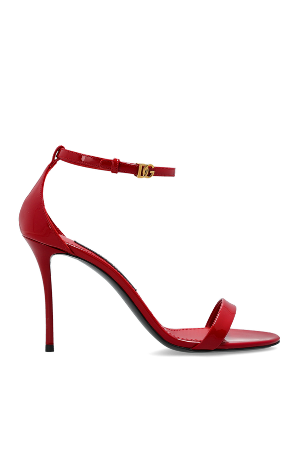 Leather heeled sandals od Dolce & Gabbana
