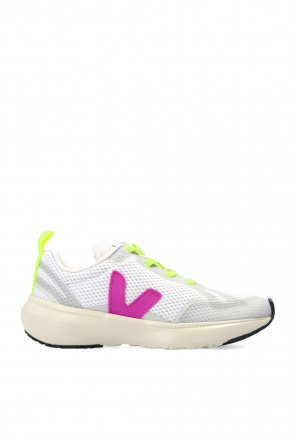 leather sneakers veja shoes extra white jaune fluo
