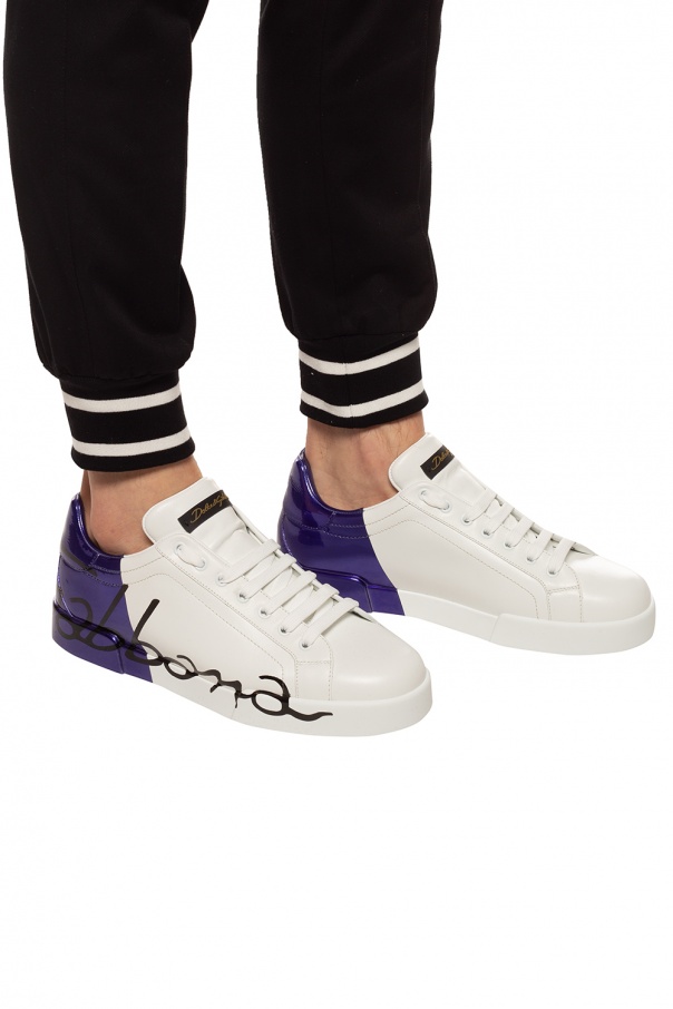 dolce gabbana purple sneakers