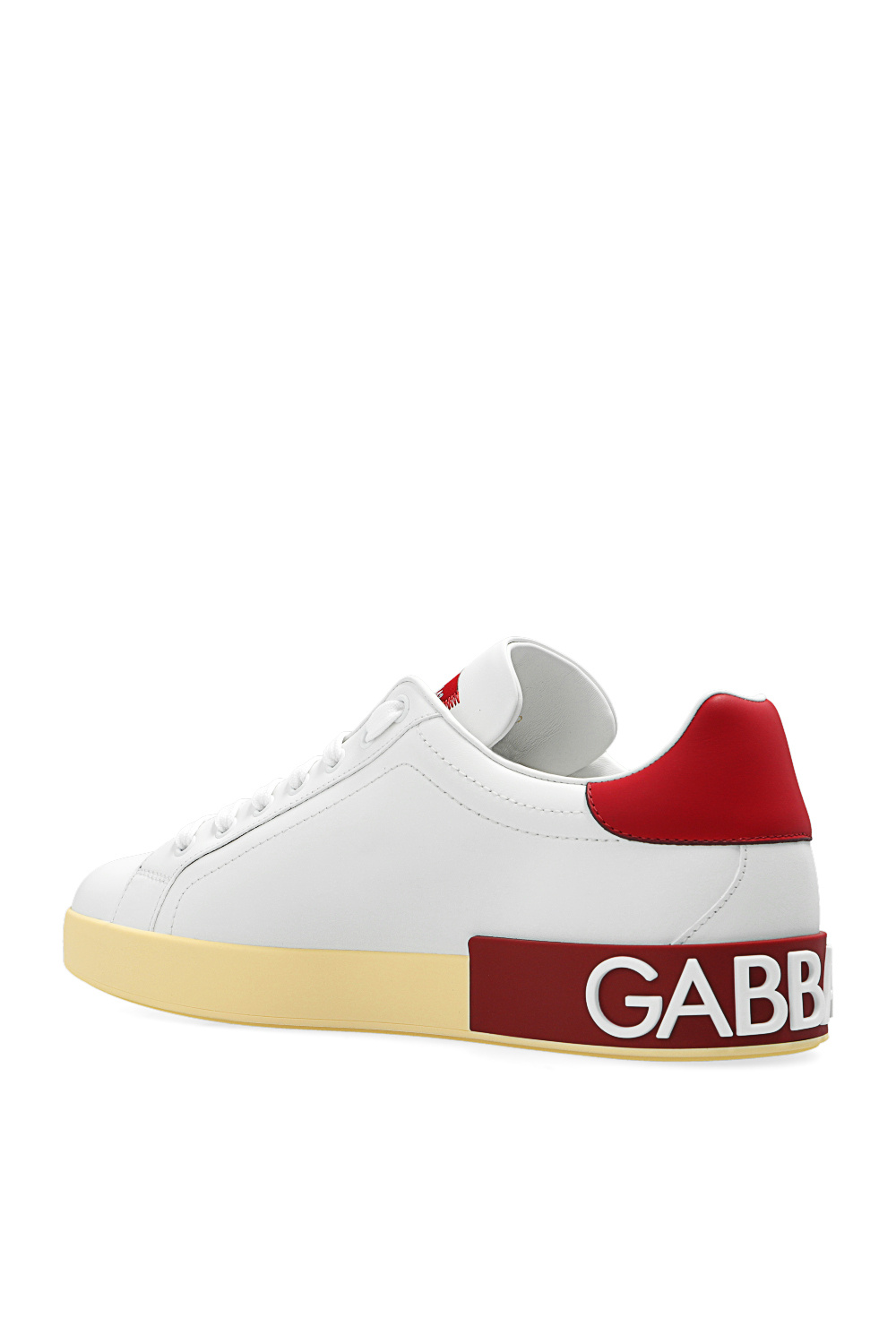 Dolce & Gabbana Kids logo-embroidered stretch-cotton body ‘Portofino’ sneakers