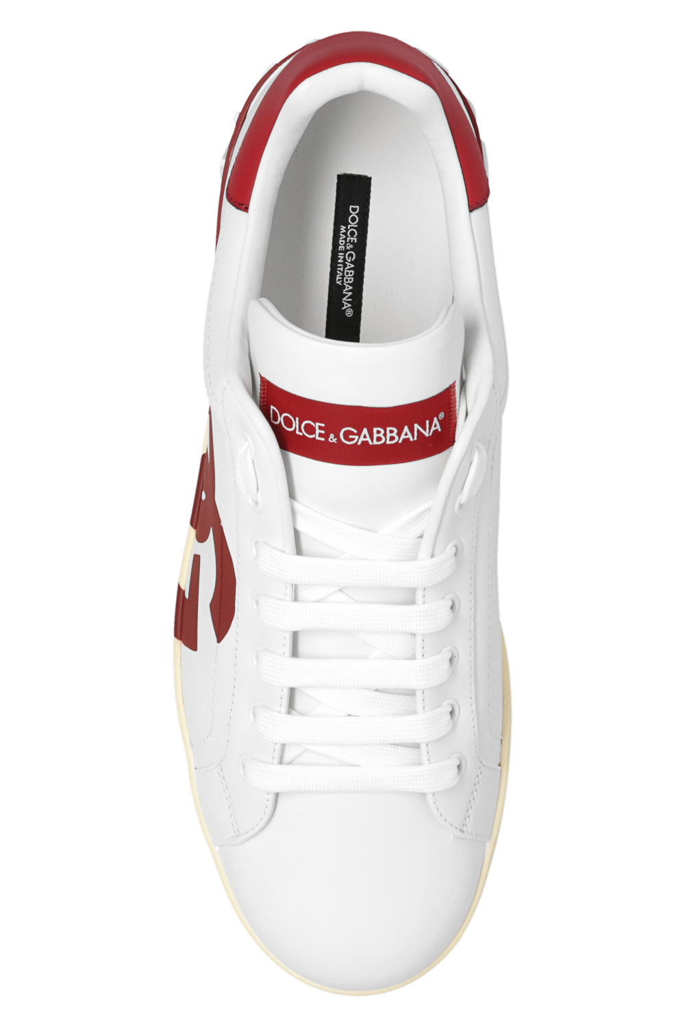 Dolce & Gabbana logo label crew neck T-shirt ‘Portofino’ sneakers