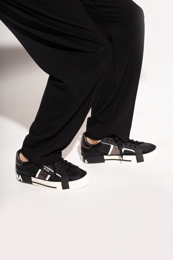 Dolce & Gabbana WOMEN SHIRTS SHORT SLEE Sneakers with logo