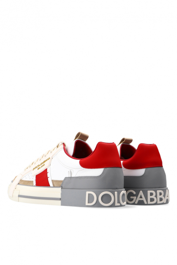 DOLCE & GABBANA CEKINOWE SPODNIE Sneakers with logo