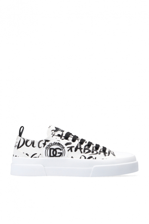 Dolce & Gabbana Kids Vestito a fiori Blu Platform sneakers