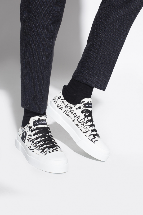 Dolce & Gabbana Kids Mütze mit Spitzendetail Weiß Platform sneakers