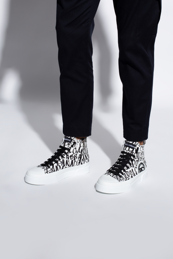 dolce Leather & Gabbana ‘Portofino’ high-top sneakers