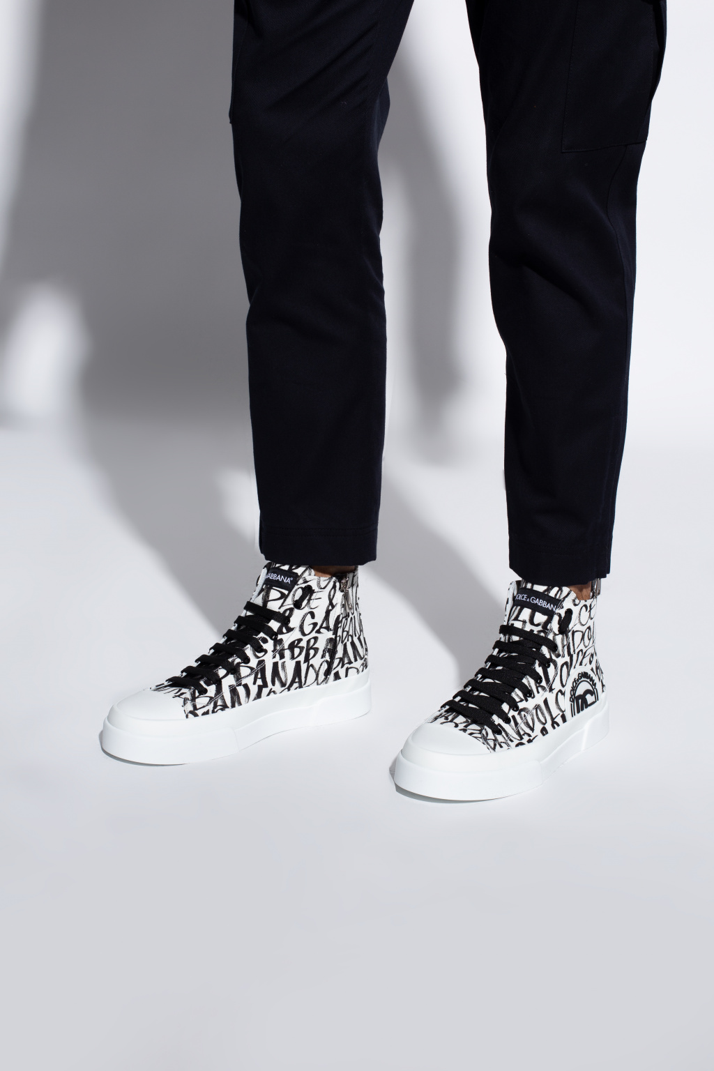 Dolce & Gabbana 'Portofino' high-top sneakers | Men's Shoes | Vitkac